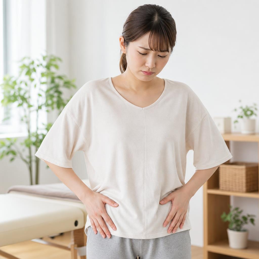 産後の骨盤の不安定感イメージ