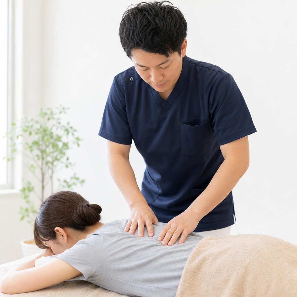 姿勢調整のための筋膜施術
