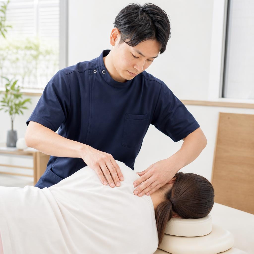 肩部・首の筋膜調整施術