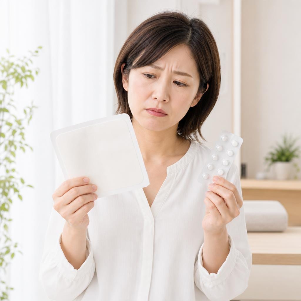 湿布や薬で改善しないイメージ